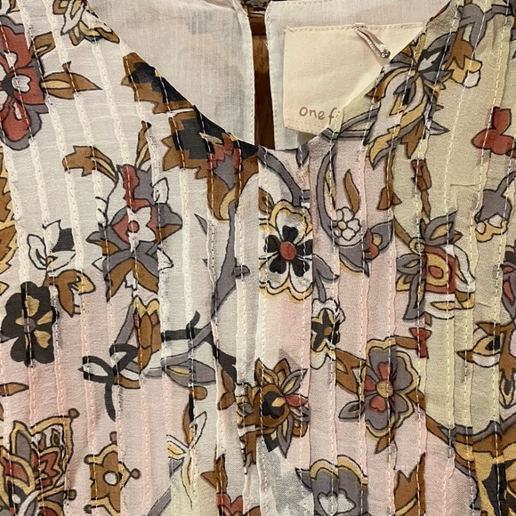 Anthropologie Free People One Fine Day Terrace Sleeveless Floral Midi Dress Sz 2 - Picture 6 of 13